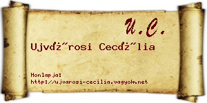 Ujvárosi Cecília névjegykártya