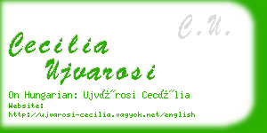 cecilia ujvarosi business card